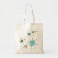 Iconic Atomic Starbursts Canvas tas