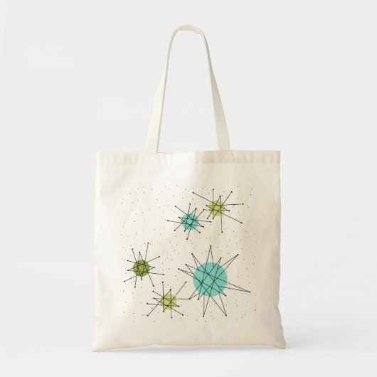Iconic Atomic Starbursts Canvas tas (Voorkant)