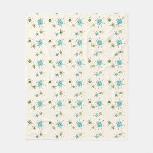 Iconic Atomic Starbursts Fleece Blanket Deken (Voorkant)
