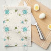 Iconic Atomic Starbursts Kitchen Towels Theedoek (Quarter Fold)
