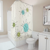 Iconic Atomic Starbursts Shower Curtain Douchegordijn (In situ)