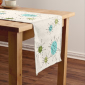 Iconic Atomic Starbursts Table Runner Korte Tafelloper (Voorbeeld)