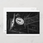 Iconic Chicago Landmark Clock Briefkaart (Voorkant / Achterkant)