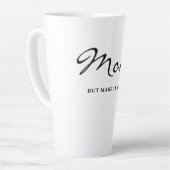 Iconic Fun Witty Cool Mom Latte Mug (Angle gauche)