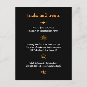 Iconic Halloween Party-uitnodiging Kaart