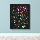 Iconic Hotel Chelsea New York Box Canvas (Insitu (Houten vloer))