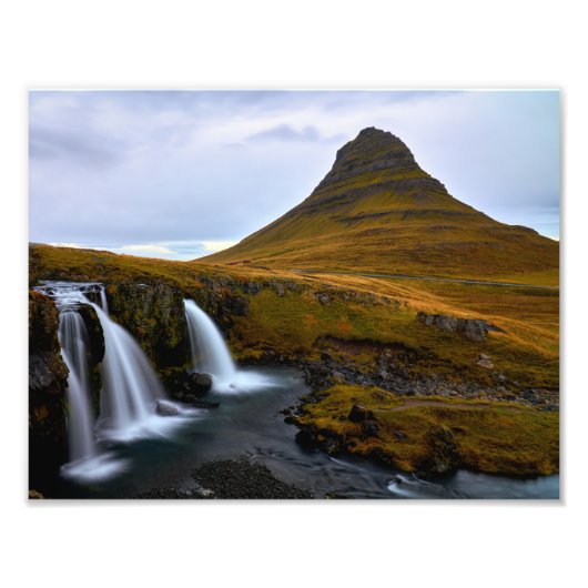 Iconic Kirkjufell Islande photo agrandissement (Devant)