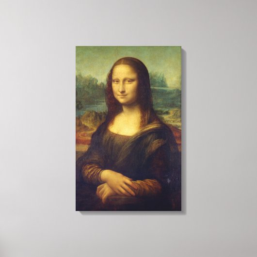 Iconic Leonardo da Vinci Mona Lisa Canvas Afdruk (Voorkant)