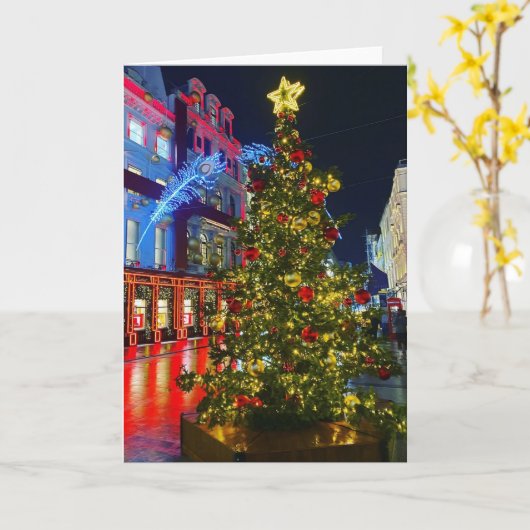 Iconic London - Christmas Kaart (Gele Bloem)