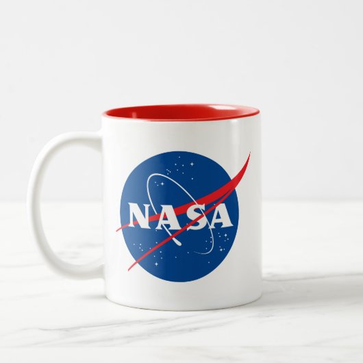 Iconic NASA Comet Red Trim Ceramic Mug (Gauche)