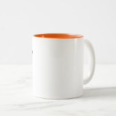 Iconic NASA lance Orange Trim Ceramic Mug (Devant droit)