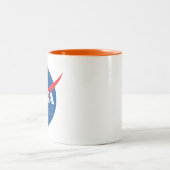 Iconic NASA lance Orange Trim Ceramic Mug (Centre)