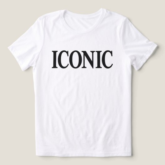 ICONIC Tri-Blend SHIRT (Design voorkant)