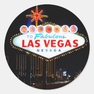 Iconic Welcome to Las Vegas Sign Up to Night Ronde Sticker