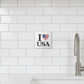 Iconique "I ❤️ USA" Carreaux en céramique