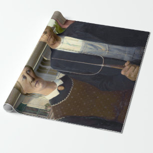 Iconisch-Amerikaanse Gothic van Grant Wood Cadeaupapier