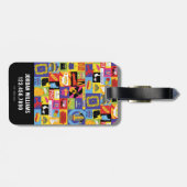 Iconisch FRIENDS™-patroon Bagagelabel (Achterkant horizontaal)