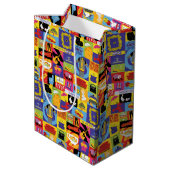 Iconisch FRIENDS™-patroon Medium Cadeauzakje (Achterkant Gekanteld)