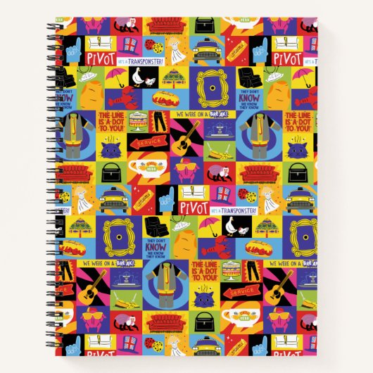 Iconisch FRIENDS™-patroon Notitieboek (Voorkant)