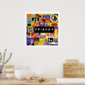 Iconisch FRIENDS™-patroon Poster (Keuken)