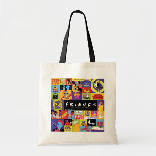 Iconisch FRIENDS™-patroon Tote Bag (Voorkant)