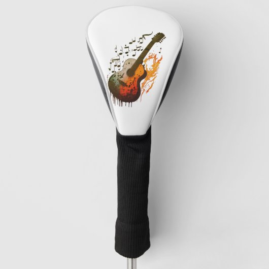 Iconisch gitaarontwerp golfheadcover (Voorkant)