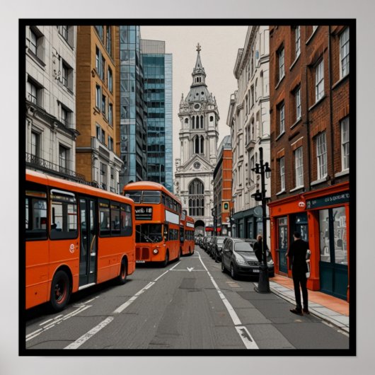 Iconisch Londen  Poster (Voorkant)