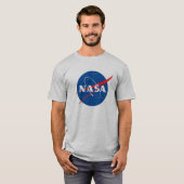 Iconisch NASA Heavy Cotton T-shirt (Moon Grey) (Voorkant volledig)