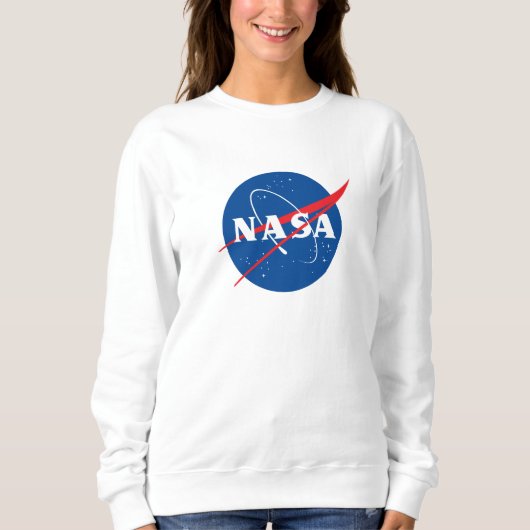 Iconisch NASA Sweatshirt voor dames (Rocket White) (Voorkant)