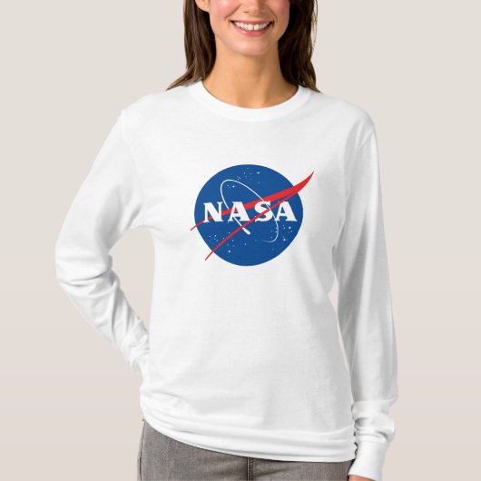 Iconisch NASA T-shirt voor dames (Rocket White) (Voorkant)