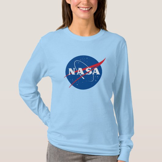 Iconisch NASA T-shirt voor dames (Uranus Blue) (Voorkant)
