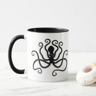 Iconisch octopus uit Minoan Marine Style Pottery Mok