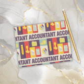 Iconisch ontwerp van professionele accountant briefkaart