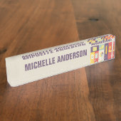 Iconisch ontwerp van professionele accountant naambordje (Zijkant)