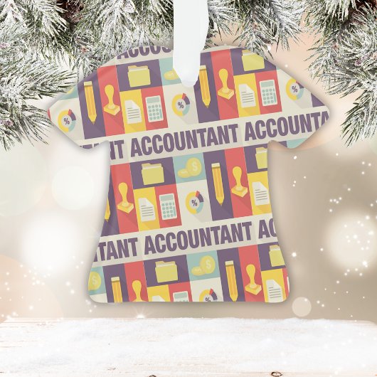 Iconisch ontwerp van professionele accountant ornament