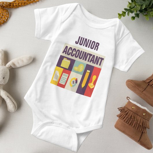 Iconisch ontwerp van professionele accountant romper
