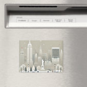 Iconisch Vrijheidsbeeld & NYC Skyline Holiday Magneet (Insitu (Vaatwasser))