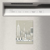 Iconisch Vrijheidsbeeld & NYC Skyline Holiday Magneet (Insitu (Vaatwasser))