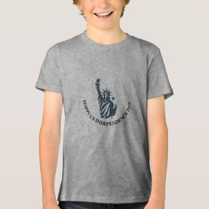 Iconisch Vrijheidsbeeld Torch Logo Tri-Blend Shirt