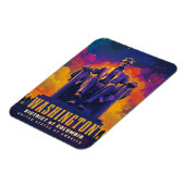 Iconisch Washington D.C. met Lincoln Memorial Magneet (Linkerzijde)