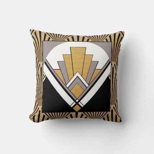 Iconische Art Deco Cushion. Kussen (Voorkant)