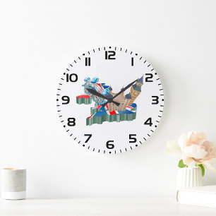 Iconische bezienswaardigheden Londen UK Kaart Brit Grote Klok