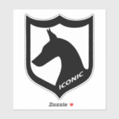 Iconische Dobermans Logo Sticker (Vel)