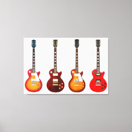 ICONISCHE ELEKTRISCHE GITAREN 32x48 Canvas Afdruk