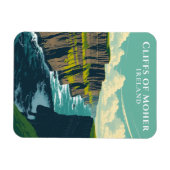 Iconische kliffen van Moher Ireland Landmark Souve Magneet (Horizontaal)