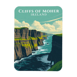 Iconische kliffen van Moher Ireland Landmark Souve Magneet
