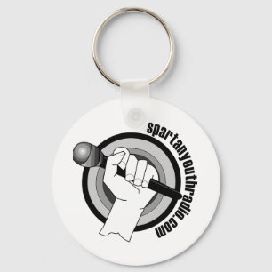 Iconische Logo van Spartan Youth Radio Sleutelhanger