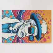 Iconische mannelijke trendsetter legpuzzel (Horizontaal)