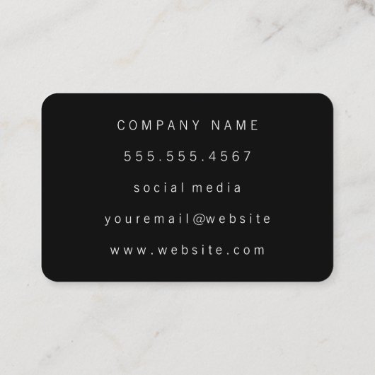 iconische merken visitekaartje (Achterkant)