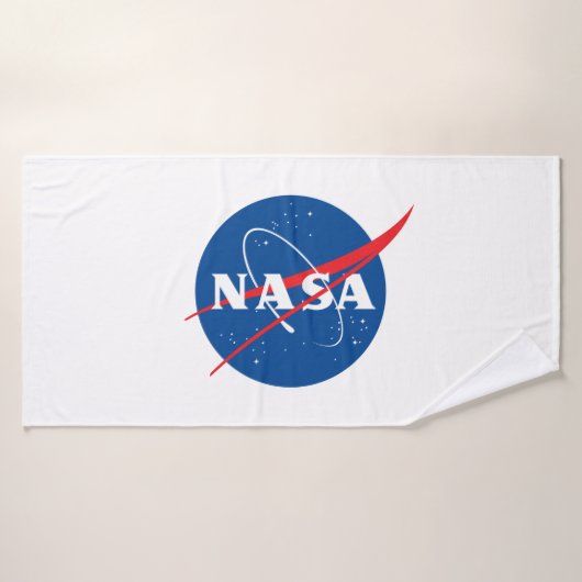 Iconische NASA badhanddoek (Rocket White) (Badhanddoek)